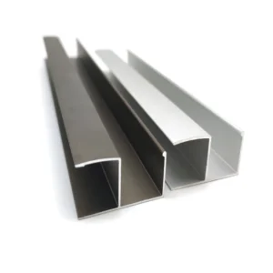 0.7mm Thickness Aluminium Profiles for Kitchen Cabinet Furniture Aluminium Handle Edge Frame Extrusion