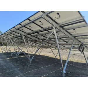 100KW Solar Ground Mounting System Aluminum Solar Panels Mounting Brackets