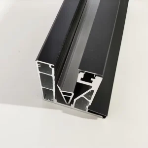 10mm 12mm Tempered Glass Railings Handrail Balustrade Fence Black Aluminum Material U channels Clamp Hardware Profile