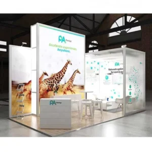 10x10ft Aluminum Exhibition Booth Custom Design Trade Show Booth Backlit Display Banner Stand