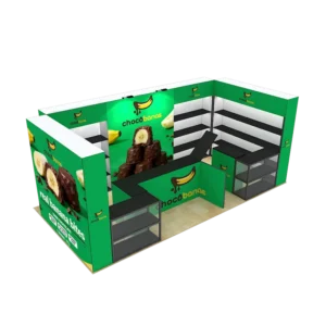 10×20 Aluminum Alloy SEG Shelf Modular Booth Custom Printed Tension Fabric Exhibition Display Stand
