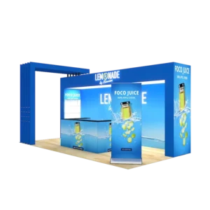 10×20 Custom Design Aluminum Alloy Expo Fair Display Shelf Stand Booth Trade Show Exhibition
