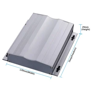 129x29mm Slim Aluminum 6063+5052 Profile Enclosure Signal Conditioning Modules Custom CNC Machined Sandblast PCB Mount CE