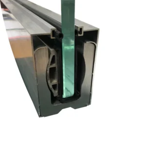 12mm Glass Railing Aluminum U Channel Profiles Balustrade System for Pool Fencing