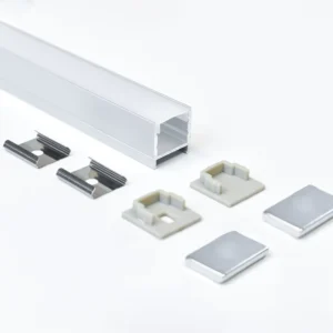 15*15mm Factory U shaped Groove Structure1000 Series Recessed Mounted LED Aluminum Profile Channel Diffuser