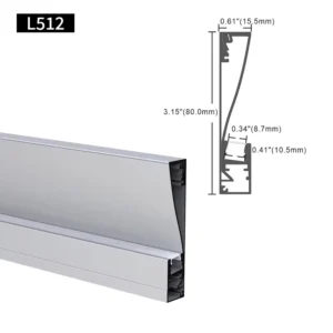 15.5*80MM Small Surface Mounted PC Cover Alu Profil Extrusion Channel Linear Light LED Aluminum Profil