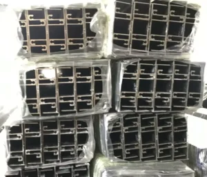 20 Lines Aluminium Window and Door Extrusion Profiles with Silver Anodized