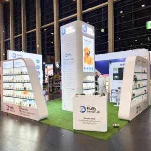 20x20ft Wooden Booth Unique Attractive Design Modular and Modernization Exhibition Booth for Pet Trade Show