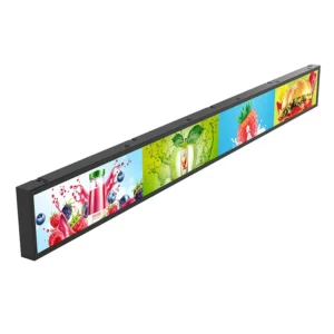 23.1 Inch Indoor Stretched LCD Panel Android Ultra Wide Shelf Advertising Screen Stretch Bar LCD Display for Retail Store