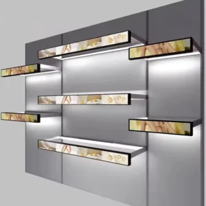 24.8 Inch Shelf Edge Stretched Bar Wall Mounted LCD Screen Advertising for Supermarket Business OEM Subway Use with SDK Function