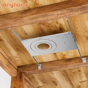 3 4 6 Inch New Construction Mounting Plate Pot Downlight Galvanized Metal Mounting Bracket for Slim Panel Light