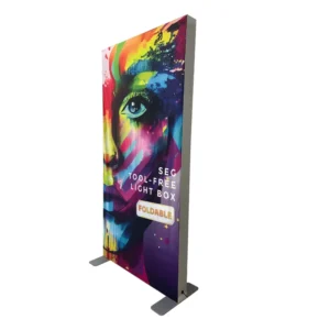 3.3x8ft Aluminum LED SEG Foldable Waterproof Freestanding Fabric Light Box Backdrop Trade Show Exhibition