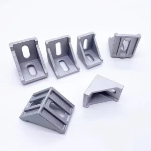 3030 4040 4545 Series Aluminum Alloy Right Brace Corner Joint Angle Bracket Gusset For Aluminum Extrusion Profile