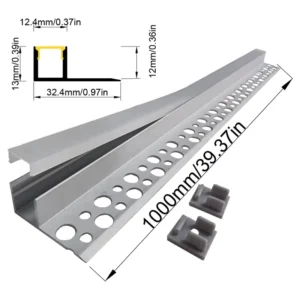 3213 LED Aluminum Strip Profile for Gypsum Board Embedded in Ceiling and Wall Also Called Flexible Strip Light Profile Channel