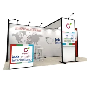 3×6 Custom Design Dye Sublimation Aluminium Material Modular Trade Show Booth with Easy Assembly for Exhibition