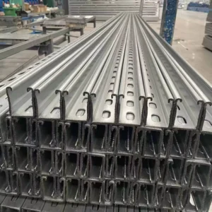 41*21 41*41 41*52 41*62 41*72 41*82 Galvanized Steel c Channel Rails Solar Panel System Profile Frame Price