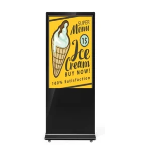 43 Inch Indoor Floor Standing Digital Signage Touch Screen Kiosk Android Video Display Elevator Use Cloud Based CMS