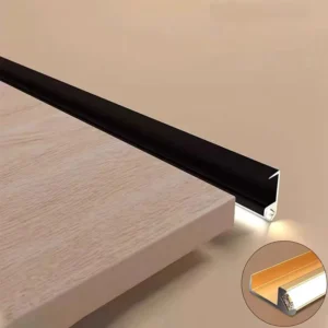 45 Degree Oblique Lighting Embedded Cabinet Light Channel LED Aluminum Profile Linear Strip Light Closet Shelf Layer Bar Lamp