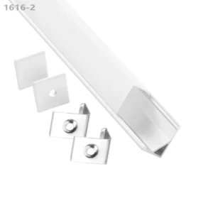 45 Degree Triangle LED Aluminum Profile with Flexible Strip for Corner Lighting 16*16mm