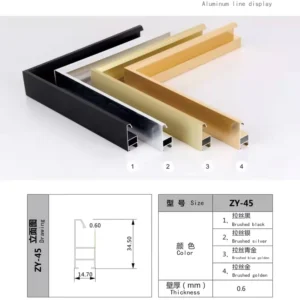 6000 Series Aluminium Alloy Frame Profile For Picture Frames And Decorations With Bending Cutting Welding Services