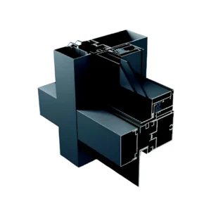 6000 Series Aluminium Glass Curtain Wall Extrusion Profile