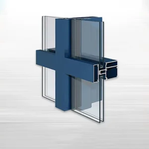 6000 Series Aluminum Alloys Silver Anodized Aluminum Extrusion Curtain Wall Profile