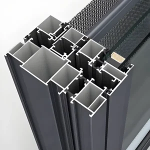 6000 Series Aluminum Extrusion Profile for Large Glass Windows and Doors with Bending and Cutting Services