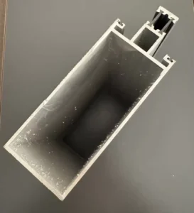 6000 Series Aluminum Extrusion Profiles for Curtain Wall with Powder Coating Cutting Service Alloy 6063 T5 0.80mm Thickness