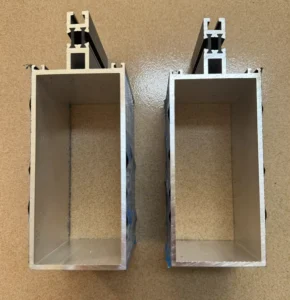 6000 Series Extruded Aluminium Profiles for Curtain Wall Cutting Service Alloy 6063 T5 Above 0.80mm Thickness ISO Certified