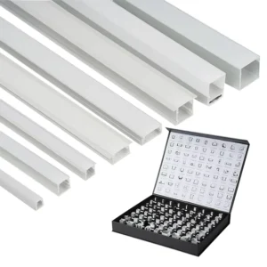 6000 Series LED Aluminum Alloy Profile Anodic Oxidation Coating for Decorations Surface Mounted/Recessed