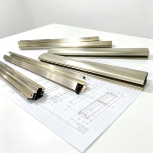 6061 Aluminum Extrusion Profile Brushed for Medical Equipment Bracket