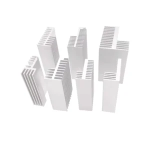 6063 6000 Series Aluminum Profile LED Heatsink Extrusion Cooler Bending Cutting Services Custom Length Square Anodized Design