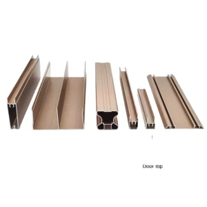 6063 Aluminum Metal Profile Wardrobe Door Frame Profile