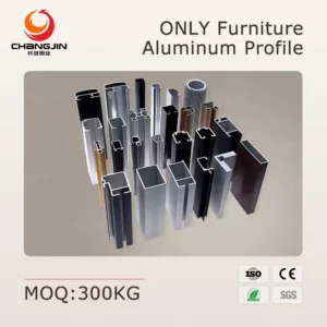 6063 T5 Furniture Aluminum Profile For Kitchen Cabinet Decoration Customized Size Anodized Powder Coating Aluminum Profile