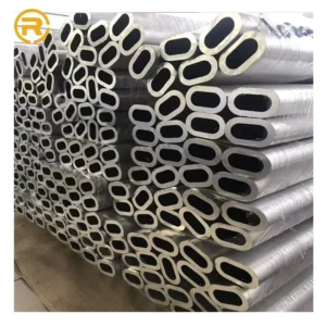 6063 T5 Powder Coated Oval Aluminum Tube 6000 Series Extruded Elliptical Aluminium Pipe For Garden Fence Pergola Handrail