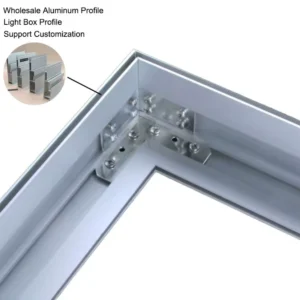 6M 2.5/4/6/8/10/12/15 CM Rectangle Light Box Aluminum Profile for Lightbox Support Customization