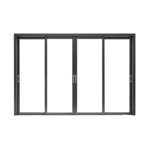 72 X 80 72 X 96 96 X 80 Aluminum Double Glass 3 Panel Patio Door Thermal Insulation Modern Design Exterior Use Bathroom Energy