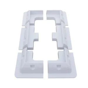 7pcs UV resistant ABS Solar Panel Black Corner Mount Bracket Kits with 4 year Warranty for RV