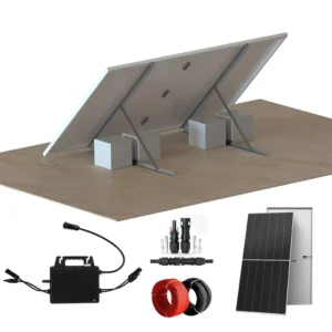 800W Solar Panel Mounting Brackets System for Solar Energy Station with Inverter Anodized Surface 60 Wind Load & 1.4 Snow Load