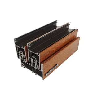 80mm Sliding And Casement Upvc Profile Laminated Foil Upvc Profiles Pvc Doors Plastic Extrusion Profile
