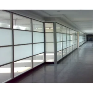83 Series Double Glass Aluminum Profiles for Fixed Office Temporary Partition Cabin Wall