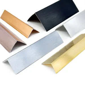 90 Degree Straight Angle 6000 Series Aluminium Trim Extrusion Profile Wall Corner Protection Customized Color Decorations