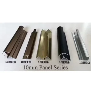 9mm 10mm 12mm 15mm 18mm Wall Panel Aluminum Profile Aluminum T Molding Trim for Panels H Profile Aluminum for Wall Tiles