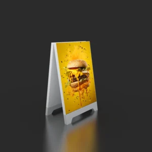 A-NEW Factory SEG Poster Outdoor Floor Stand Advertising LED Poster Aluminum Frame Heat Transfer Printing