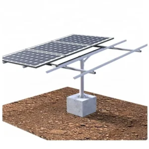 Adjustable 15 45 Degree Pole Ground Mounting System Framed Unframed Sturdy Solar Panel Mounting