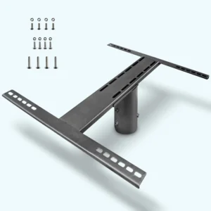 Adjustable 76mm Solar Panel Mount Bracket Outdoor Street Light Photovoltaic Metal Fixing Bracket for Lamp Poles