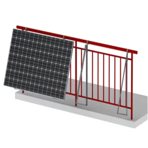 Adjustable Aluminum Triangle Solar Mounting Bracket for Balcony Mini Solar Panel Railing System MPPT Ground Mounting