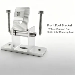 Adjustable Angle Solar Front Leg Bracket PV Racking Support Foot for Metal Flat Roof Mounting System Assembly