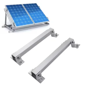 Adjustable Front & Rear Leg Set Solar Panel Tilt Mount Brackets Kit Anodized Aluminum Anti Corrosion Mounting System