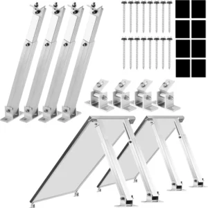 Adjustable Solar Wall Racking System PV Wall Tilt Mount 10KW Solar Panel Wall Mounting Bracket Commercial Solar Mounting System